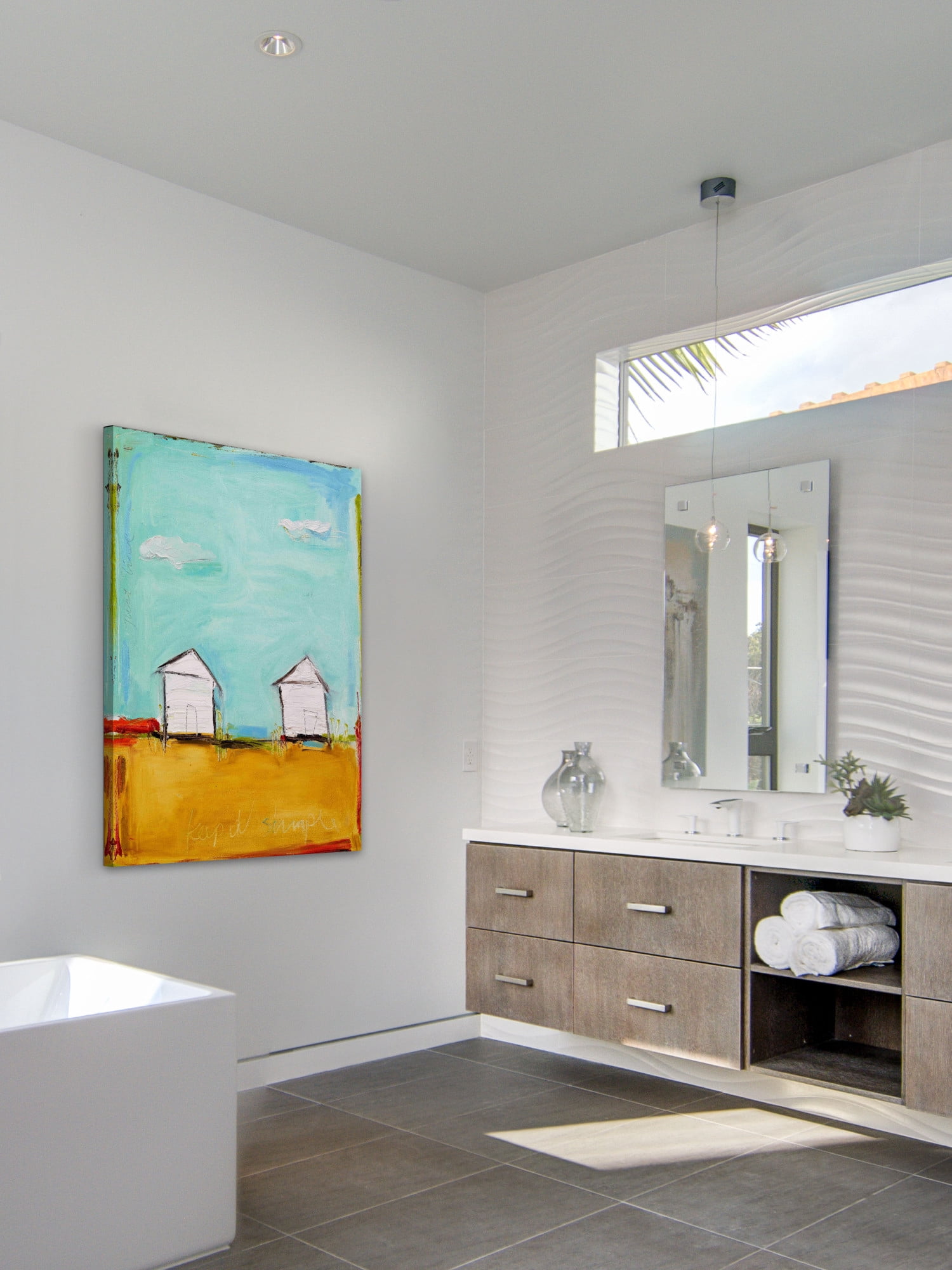 Marmont Hill "Keep It Simple" by Tori Campisi Painting Print on Canvas