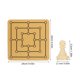 thumbnail image 2 of BRIGHTFUFU 1 juego portátil Nine Mens Morris juego de mesa para entretenimiento familiar diversión de mesa tradicional y reunión tablero de ajedrez divertido para todas las edades, 2 of 8