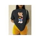 thumbnail image 1 of Camiseta Blusa De Manga Corta Con Cuello Redondo Impresa De Oso Para Mujer Color Negro Talla Chica Marca Emil SaEs, 1 of 4