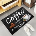 thumbnail image 5 of Kitchen Rugs Set of 2 Coffee Theme Kitchen Mats Rugs Non Skid Washable Anti Fatiguee Farmhouse Style Doormat Carpet for Bedroom Bathroom Living Room 17x30in+17x47in, 5 of 6