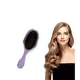 thumbnail image 2 of DUAIU Curly Hair Brush for Women Men - Detangling Brush for Bouncy Curls Nylon Pin Styling Brush Glides Through Tangles Professional Curl Defining Separating Brush (Purple), 2 of 8