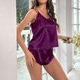 thumbnail image 7 of Lindreshi Lingerie Sets for Women 2pc Set Women's Halter Pajamas Sexy Home Dress Shorts Two-Piece Set, 7 of 7