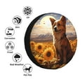 thumbnail image 4 of Pofeuu Vintage Cute Corgi Sunflower Print Spare Tire Wheel Cover for Car Truck SUV Camper Universal Fit Spare Tire Cover RV Spare Tire Covers-17 inch, 4 of 6