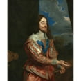 thumbnail image 2 of Anthony van Dyck 15x18 Black Ornate Wood Framed Double Matted Museum Art Print Titled - Portrait of Charles I (1600-1649) (17th Century or Later), 2 of 5