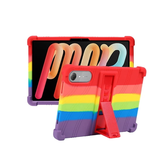 Silicone Case for Lenovo Idea Tab Pro Gen 2 13 inch, Soft Flexible Shockproof Protective Tablet Cover, Anti-Scratch & Lightweight Slim Design-Rainbow