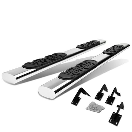 For 99-16 Ford Super Duty Crew Cab Stainless Steel 6" Side Step Nerf Bar Running Board F-250/F-350/F-450/F-550 Left+Right 11 12 13 14 15