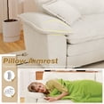 thumbnail image 5 of Muumblus Oversized Modular Sectional Cloud Sofa with Ottoman, L-Shaped 2-Seat Corduroy Couch for Living Room, Beige, 5 of 9