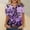 Pink, variant on HOMBOM Womens Tops Dressy Casual Short Sleeve V-Neck Floral Print Blue Button Down Shirts Y2k Tops