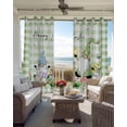 thumbnail image 6 of Easter Blackout Curtains for Bedroom Living Room Darkening Curtains 90 Inch Spring Gnomes Flowers Rabbit Butterfly Green Plaid Black Out Window Curtain Privacy Window Treatment Drapes 52"x90"x2, 6 of 9