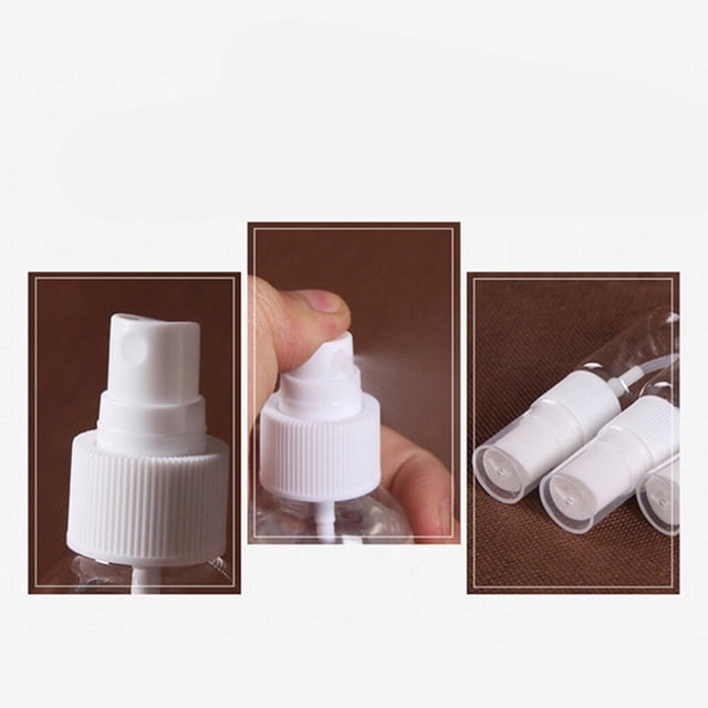 Xingzhi Spray Bottle Transparent Plastic Cosmetic Sprayer Portable Storage Spraying Container, 60ml
