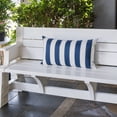 thumbnail image 4 of Riley Navy Rectangular Outdoor Throw Pillow, 4 of 5