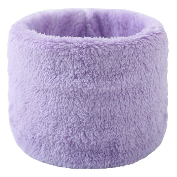 Bufanda de invierno cálida y protectora para ambos sexos, cuello alto, hilo grueso, color liso y cubrecuello, bufanda de poliéster para mujer.