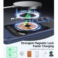 thumbnail image 2 of for Samsung Galaxy S26 Plus Case Magnetic, [Compatible with MagSafe][Built-in Invisible Stand ], Military Grade Drop Protection Translucent Slim Case for Galaxy S26 Plus , Blue, 2 of 8