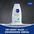 NIVEA Basil and White Tea Body Wash with Nourishing Serum, Moisturizing