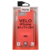 iHome Velo Silicone Impact Case, iPhone 6/7/8 Plus, Coral