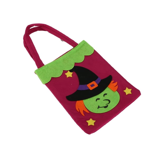 Halloween Witch Tote Bag Reusable Handbag with Handles for Thanksgiving Party Daily Supplies