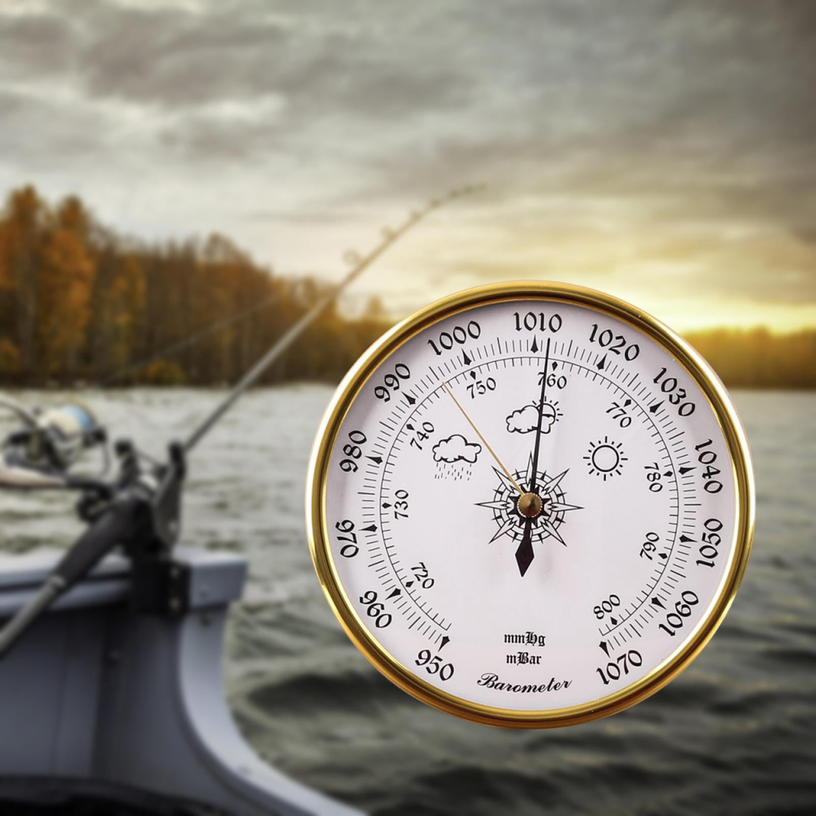 QccHieUs Barometer Air Pressure Tool 950~1070 Hpa Accessories for Offices Boat Hotels White Face
