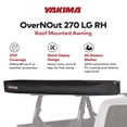 thumbnail image 3 of Yakima MajorShady 270 RH Vehicle Roof Mounted Awning Outdoor Travel Cover, 3 of 8