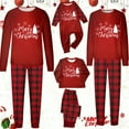 thumbnail image 2 of CHENge Christmas Pjs Family Set, Reindeer Graphic Plaid Tee and Bottom Sleepwear Long Sleeve Plus Size Matching Family Pajamas Couples for Mens Womens, 2 of 5