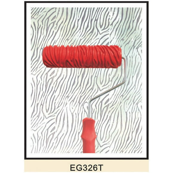 Various Embossed Pattern Painting Roller With Plastic Handle Brush Tool 7" J