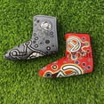 thumbnail image 1 of Golf Blade Putter Cover Putter Cover Golf Putter Head Cover Headcover Shamrock Embroidered Blade Fit All Brands 2pcs, 1 of 6