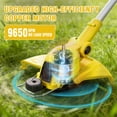 thumbnail image 6 of CATGOOD 21V Weed Eater Cordless, 4AH Electric Weed Wacker with 2 Batteries, 3-in-1 Lawn Edger with Auto Line Feed, Foldable String Trimmer with Fast Charger, Yellow, 6 of 11