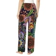 thumbnail image 3 of Xecao Vintage Floral Women's Straight Lounge Pajama Pants: The Epitome of Relaxed Sleepwear, 3 of 9
