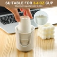 thumbnail image 4 of Dispensador de vasos Dobbyby Ceramic Bathroom para vasos de 90 a 120 ml, color blanco, 4 of 8