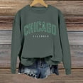 thumbnail image 4 of New Women's Printed Round Neck Pullover Street Long Sleeve Pullover Hoodie Light Zip Hoodie Women Juniors Fall Clothes Juniors Sweatshirts Pullover Crop Sweatshirts Women Full Hoodie 2 Peaces Set, 4 of 5