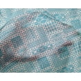 thumbnail image 4 of oneOone Silk Tabby Turquoise Blue Fabric Geometric African Craft Projects Decor Fabric Printed By The Yard 42 Inch Wide, 4 of 4