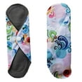 thumbnail image 4 of Aslana 6-Pack Women Cloth Menstrual Sanitary Pads with Wings. Reusable & Washable. 3 Sizes Available for Overnight Heavy flow, Daily flow or Pantyliner., 4 of 5