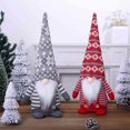 thumbnail image 1 of ¡Precios Insuperables!, Decoración navideña Muñeca sentada sin rostro con gorro de punto con estampado decorativo Muñeco Rudolph Exhibición de ventana 1 pieza Akmoler, 1 of 6