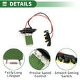 thumbnail image 4 of Resistor del motor del ventilador HVAC Unique Bargains No.7701067951 para Renault Twingo II CN0 2007-2011, 4 of 6