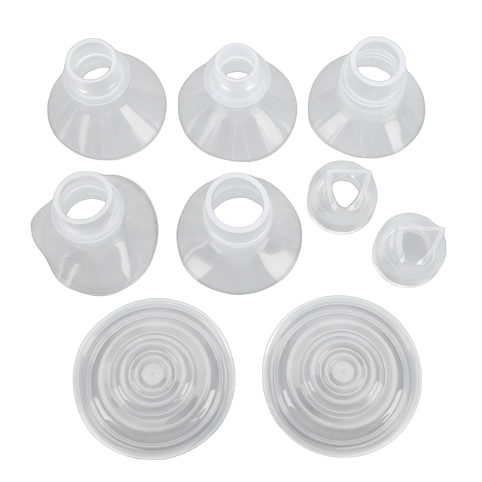 M Buder Flange Insert Fit for S12 Wearable Breastfeeding Pump, Silicone Replacement Parts with Duckbill Valves and Diaphragm, 9 Pieces