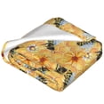 thumbnail image 2 of Bingfone Bee Wasp Print Flannel Fleece Blanket Throw Blanket for Bed,Sofa,Couch,Travel,Camping(40"x30" ), 2 of 8