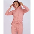 thumbnail image 2 of Real Essentials 4 Piece: Women's Long Sleeve Pullover Hoodie Henley Sweatshirt & Jogger Set- Athletic Lounge Sweatsuit, 2 of 7