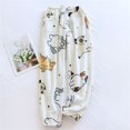 thumbnail image 2 of Cute Anime Pajama Pants for Women Cartoon Cat Pjs Fluffy Flannel Sleep Bottoms,Cozy Fleece Lounge Sleepwear Pants,Flannel Fuzzy Pajama Pants Fall Winter Soft Holiday Loungewear Bottoms Pj Pants, 2 of 5