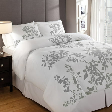Echelon Home Silent Woods Cotton 3-piece Duvet Cover Set