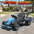 thumbnail image 4 of TOYBSNR Electric Go Kart Drift Car, 24V, with Adjustable Seat, Bluetooth Enabled, for Kids 6-12 Years, Blue, 1-Pack, 4 of 10