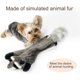 thumbnail image 5 of Paquete de 3 juguetes para masticar con sonido para perros, sin relleno, juguete para perros, juguete Animal de peluche para regalo pequeño, 5 of 5
