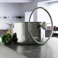 thumbnail image 2 of Chantal 3.Clad Tri-Ply 7 quart Stockpot with Pasta-Steamer Insert, Polished Stainless Steel, Tempered Glass Lid, 2 of 5