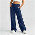 thumbnail image 2 of LIaqionyy Big Girls Sweatpants Kids Joggers Wide Leg Sweat Pants Elastic Waist Casual Pant with Pockets, 2 of 8