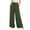 Green, variant on Womens Vertical Striped Polka Dot Print Wide Leg Palazzo Pants Deep Side Hand Pockets Elastic Drawstring High Waist Loose Fit Lightweight Full Length Casual Lounge Trouser Bottoms