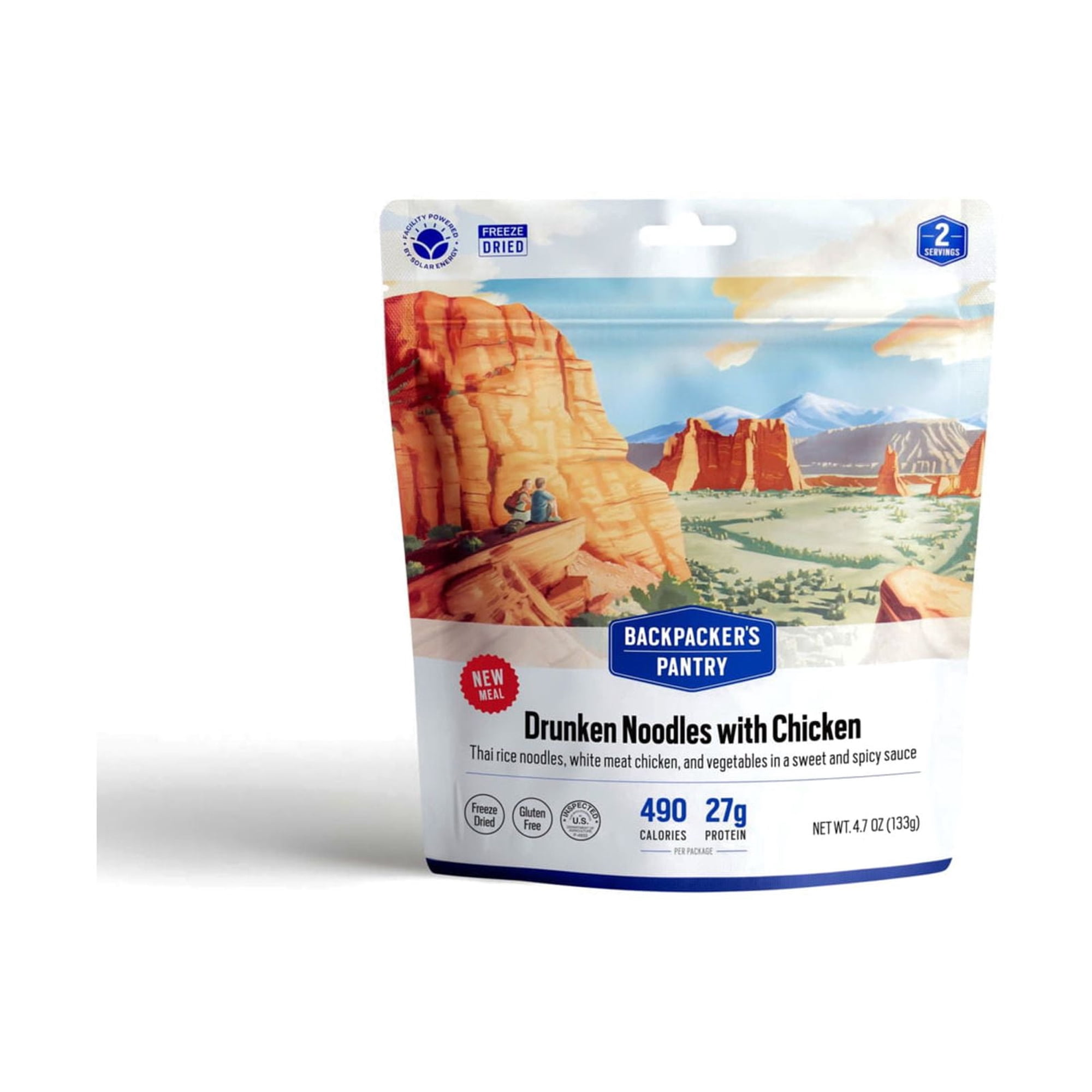 Backpacker's Pantry Drunken Noodles w/ Chicken Dehydrated Food, 490 Cal, 27g Protein