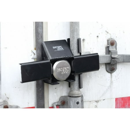Ranger Lock Padlock Guard,12 in,Hardened Steel,Black