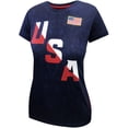 thumbnail image 2 of Icon Sports Women's USWNT Players Assn Soccer Team Short Sleeve V-Neck Game Day Jersey, 2 of 3