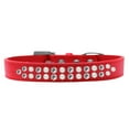thumbnail image 3 of Two Row Pearl and Clear Crystal Size 20 Lavender Dog Collar, 3 of 9