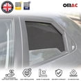 thumbnail image 2 of Omac USA 3401CS001 5D Rear Door Polyester Window Mesh Curtain for 2006-2012 Honda Civic, Black - 2 Piece, 2 of 12