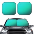 thumbnail image 2 of Fuzoiu Turquoise Light Blue Print Car Windshield Sunshade,Folding Front Windshield Sun Shade,for Most Car Sedan SUV Truck,Car Windshield Sunshade-Medium, 2 of 6