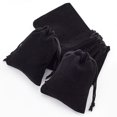 thumbnail image 2 of 50pc Rectangle Velvet Pouches Candy Gift Bags Christmas Party Wedding Favors Bags Black 9x7cm, 2 of 7